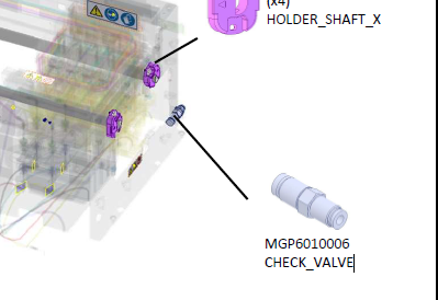 Check Valve MGP6010006 for Genix G1